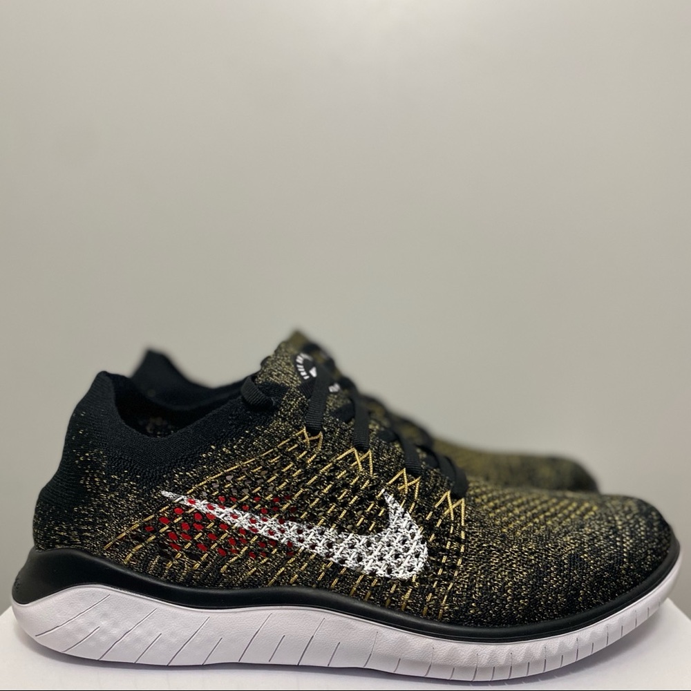 Nike Men's Free RN Flyknit 2018 Black Gold